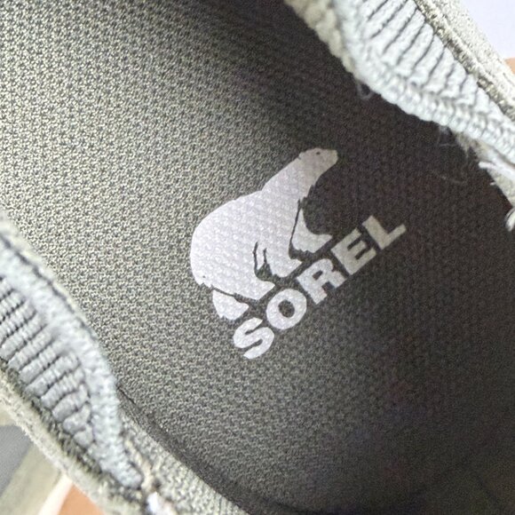 Sorel Out n About Wedge Bootie Womens 8 Green Suede Pull On Double Gore - Picture 8 of 10